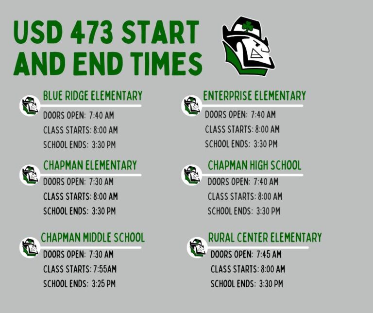 Schedules – Chapman Unified School District 473